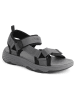 TRAVELIN' Leren trekkingsandalen "Rensvik" grijs
