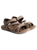 TRAVELIN' Leder-Trekkingsandalen "Sollia" in Beige
