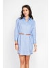 ASSUILI Leinenkleid in Hellblau