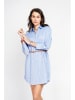 ASSUILI Leinenkleid in Hellblau
