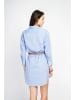 ASSUILI Leinen-Kleid in Hellblau