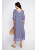 ASSUILI Leinenkleid in Blau