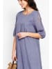ASSUILI Leinenkleid in Blau