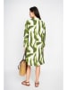 ASSUILI Jurk wit/groen