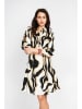 ASSUILI Kleid in Weiß/ Gelb/ Schwarz