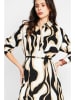 ASSUILI Kleid in Weiß/ Gelb/ Schwarz