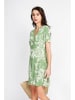 ASSUILI Kleid in Weiß/ Grün