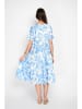 ASSUILI Kleid in Weiß/ Hellblau