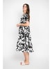 ASSUILI Kleid in Weiß/ Schwarz