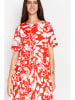 ASSUILI Jurk wit/rood