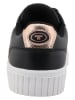 Tom Tailor Sneakers in Schwarz/ Braun