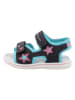 Tom Tailor Sandalen zwart/turquoise
