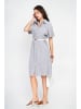 Le Jardin du Lin Kleid in Weiß/ Schwarz