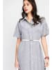 Le Jardin du Lin Kleid in Weiß/ Schwarz