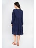 Le Jardin du Lin Kleid in Dunkelblau