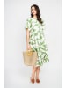 Le Jardin du Lin Kleid in Weiß/ Hellgrün