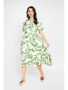 Le Jardin du Lin Kleid in Weiß/ Hellgrün