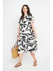 Le Jardin du Lin Kleid in Weiß/ Schwarz