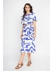 Le Jardin du Lin Kleid in Weiß/ Blau