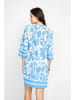 Le Jardin du Lin Kleid in Weiß/ Hellblau
