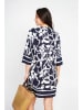 Le Jardin du Lin Jurk wit/donkerblauw
