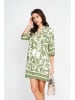 Le Jardin du Lin Kleid in Weiß/ Grün