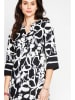 Le Jardin du Lin Kleid in Weiß/ Schwarz