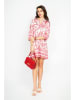 Le Jardin du Lin Jurk wit/lichtroze