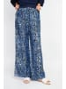 Le Jardin du Lin Hose in Schwarz/ Blau