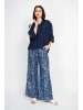 Le Jardin du Lin Hose in Schwarz/ Blau