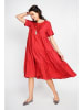 Le Jardin du Lin Kleid in Rot
