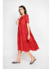 Le Jardin du Lin Kleid in Rot