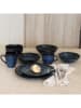 Ogo Living 6-delige set: kommen "Costa" blauw/grijs - (H)7x Ø 19,5 cm