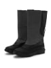 Ilse Jacobsen Leder-Stiefel in Schwarz/ Grau