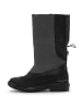 Ilse Jacobsen Leder-Stiefel in Schwarz/ Grau