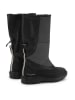Ilse Jacobsen Leder-Stiefel in Schwarz/ Grau