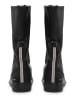 Ilse Jacobsen Leder-Stiefel in Schwarz/ Grau