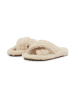 Ilse Jacobsen Leder-Hausschuhe in Creme