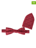 G.O.L.® FINEST COLLECTION 2-delige set: vlinderdas en doek rood