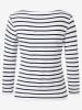 More & More Longsleeve donkerblauw/wit