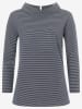 More & More Blouse donkerblauw/wit