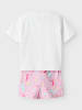 name it 2tlg. Outfit Rosa/ Weiß