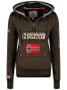 Geographical Norway Hoodie "Gymclass" donkerbruin