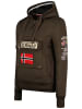 Geographical Norway Hoodie "Gymclass" in Dunkelbraun