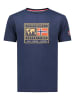 Geographical Norway Shirt "Jofoten" in Dunkelblau