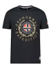 Geographical Norway Koszulka "Jiger" w kolorze czarnym