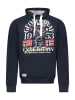 Geographical Norway Hoodie "Gakim" donkerblauw