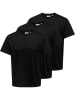 ONLY & SONS 3er-Set: Shirts "Jeff" in Schwarz