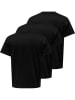 ONLY & SONS 3er-Set: Shirts "Jeff" in Schwarz