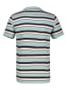Lerros Shirt in Türkis/ Dunkelblau/ Orange